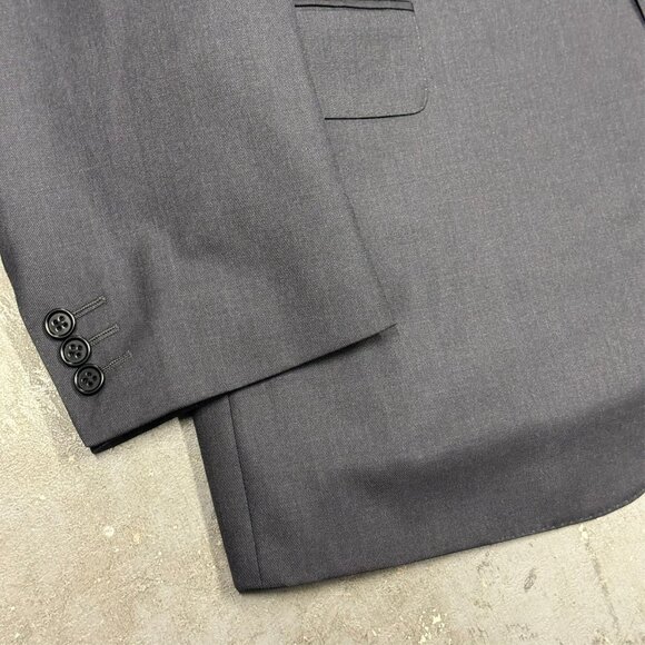 Canali Suit 2pc Water Resistant Made in Italy Full Canvas Wool Grey 42R 36x30 - Picture 4 of 15